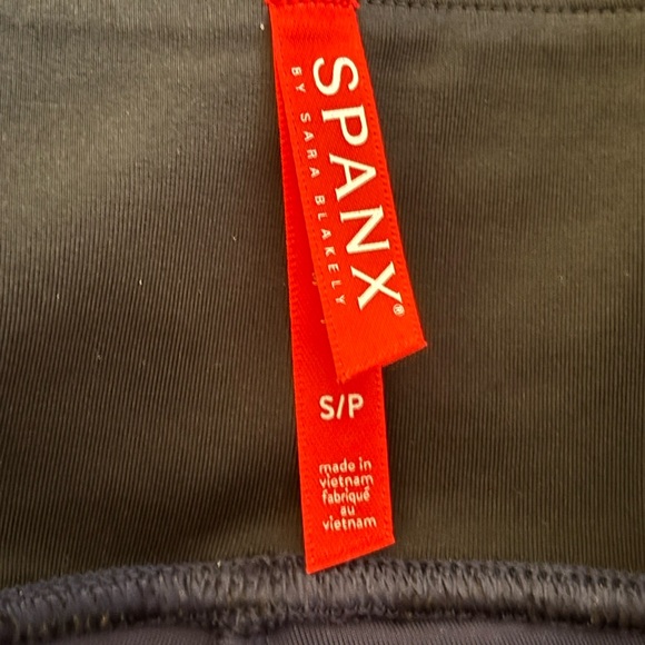 SPANX Velnet Navy Blue Women's Leggings Size Small - Picture 3 of 3